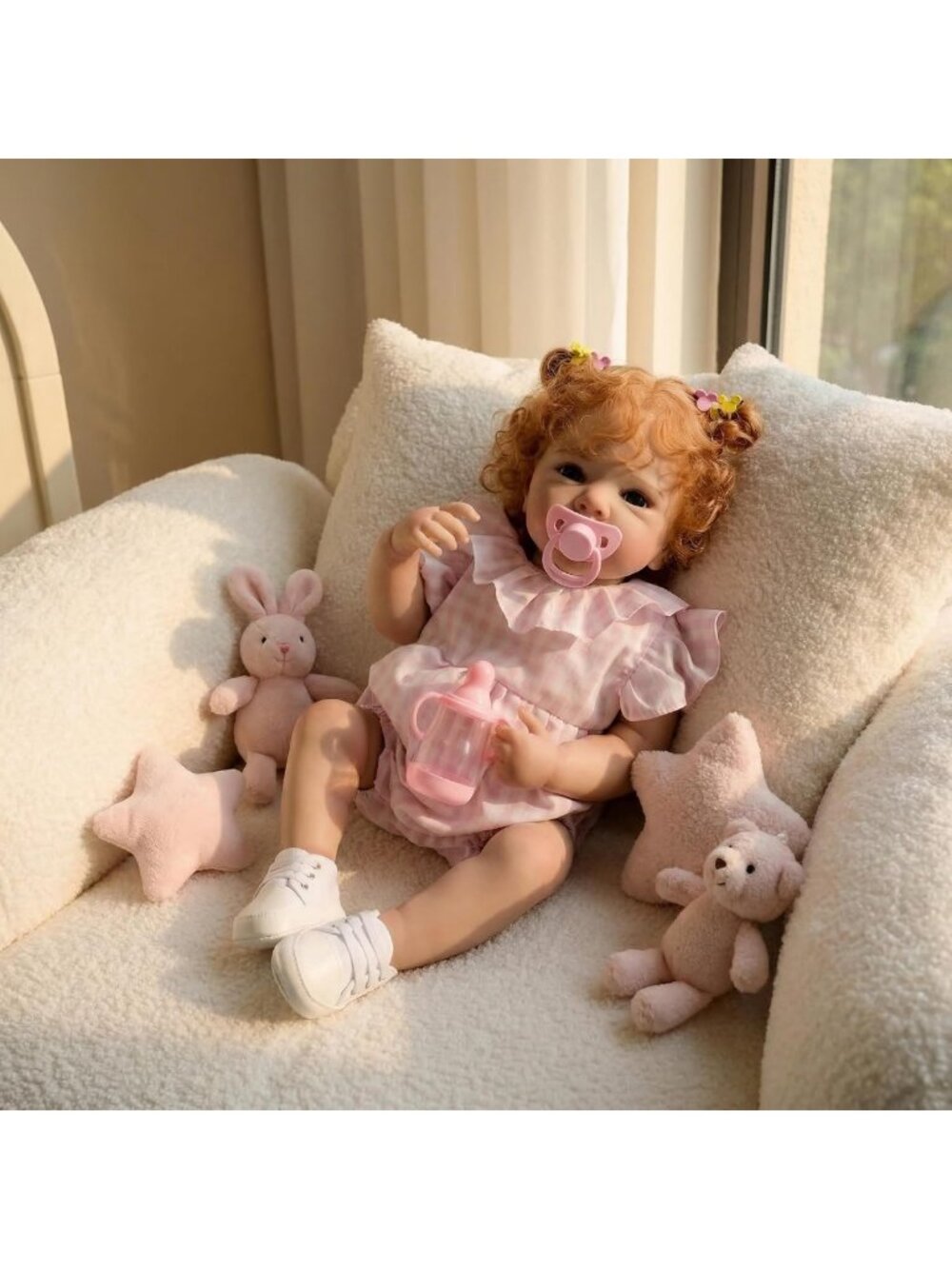 Lifelike 18-Inch Full Body Reborn Baby Doll - Realistic Silicone Toy Gift for - Picture 3 of 8